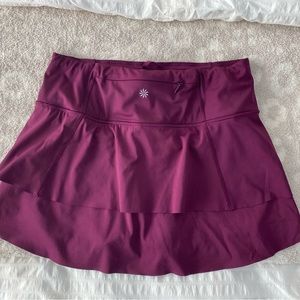 Athleta Momentum Skort Skirt in Berry Plum